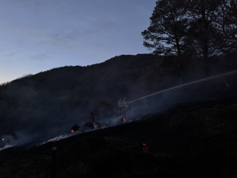 박완수 지사, 경남 밀양 산불 '확산대응 1단계' 대비해  