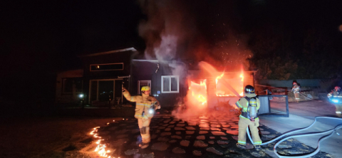 성주군 화재로 주택 전소…인명피해는 없어