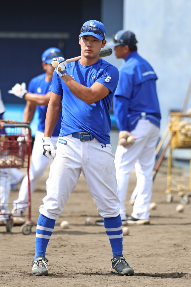 삼성 라이온즈의 심재훈. 삼성 제공