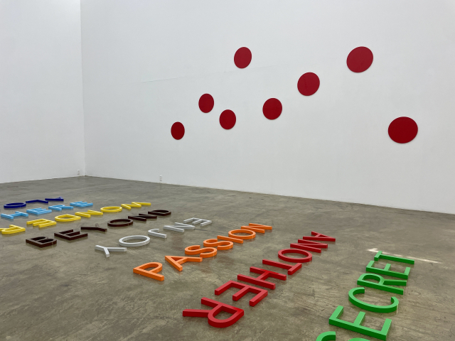 로버트 배리 전시가 열리고 있는 갤러리 신라 대구. 이연정 기자