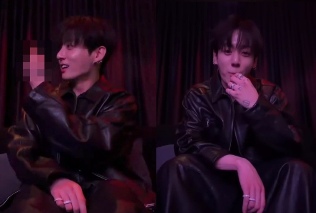 BTS 정국 위버스 라이브 방송 캡처.