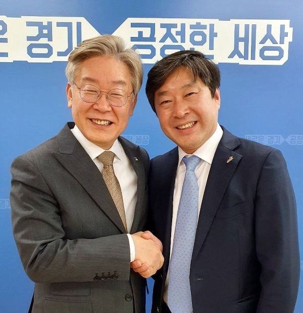 경기도지사 시기 이재명 대통령과 황명선 더불어민주당 최고위원. 매일신문DB