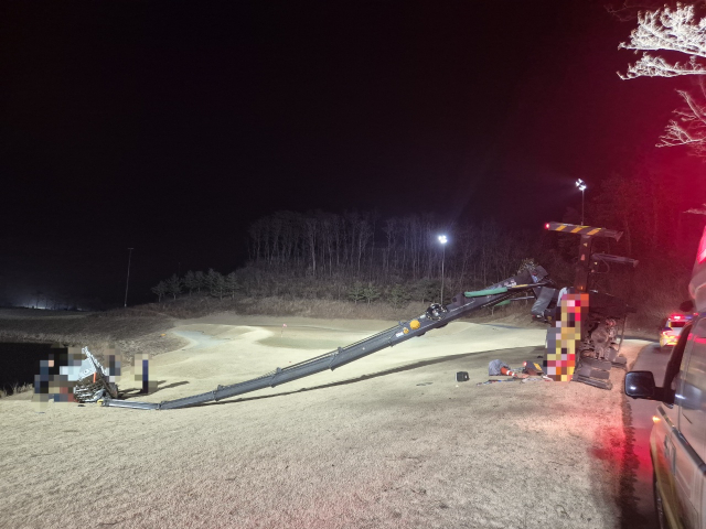 울진 골프장 작업자 추락 2명 사상