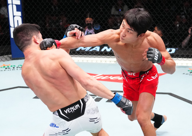 이정영의 경기 모습. UFC 제공