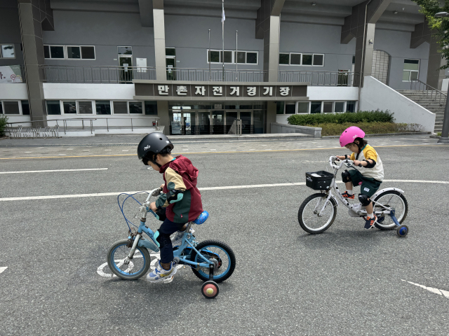 대구 만촌자전거안전교육장 교육 사진. 대구시 제공