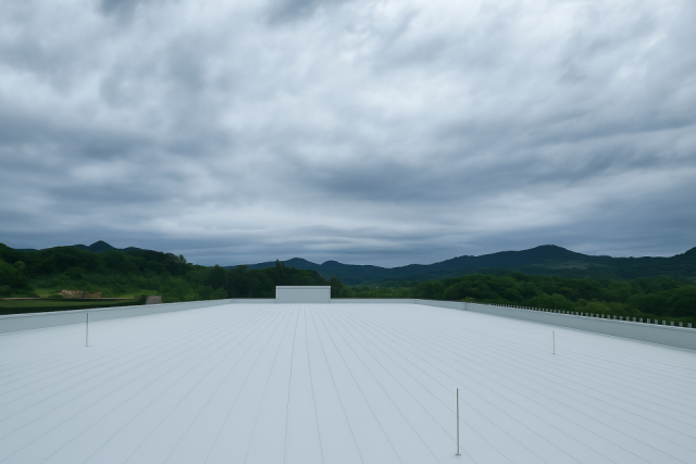 삼도이앤씨가 TPO 공법을 적용해 방수 시공을 완료한 현장 모습. TPO는 높은 내구성을 자랑하는 친환경 공법으로 주목받고 있다. 삼도이앤씨 제공