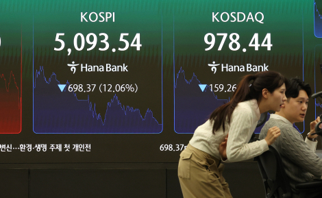겁에 질린 코스피 12%↓…9·11 때보다 충격 컸다