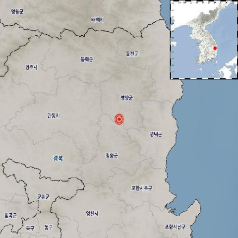 신고 5건이나…영양 인근서 규모 2.6 지진 발생
