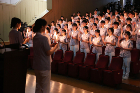 계명대 간호대 학생 158명 '나이팅게일 선서식'
