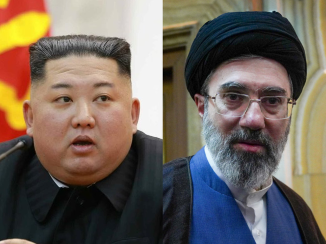 김정은 북한 국무위원장, 모즈타바 하메네이 이란 최고지도자. 연합뉴스