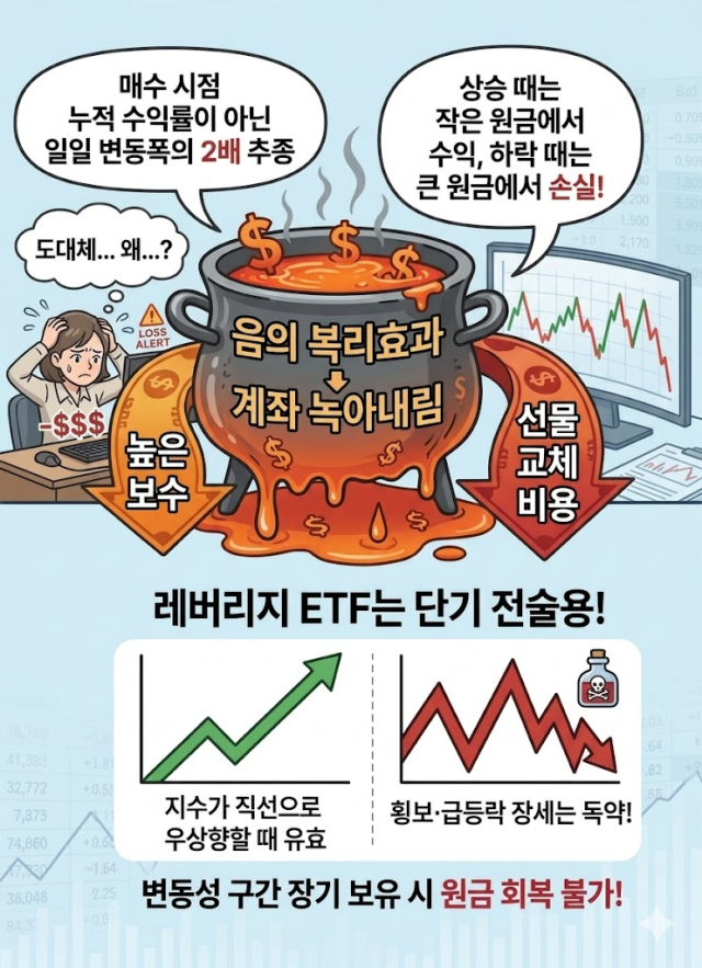 오르락내리락 제자리인데 내 계좌는 '텅'... 레버리지 ETF 체험해보니[매일뭐니머니]