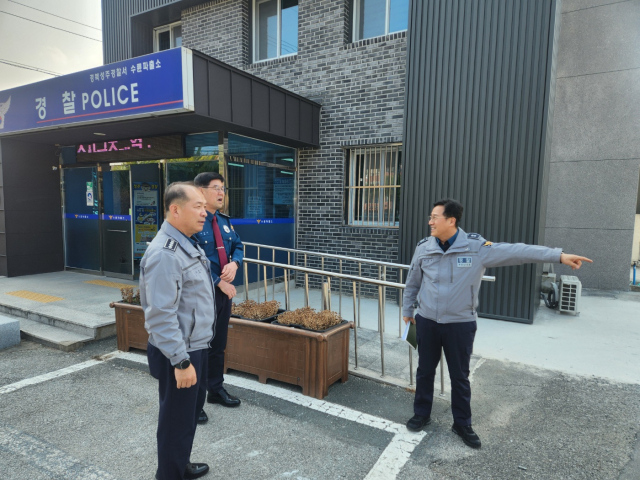 김대정 성주경찰서장 지역경찰관서·범죄취약지 등 점검. 성주경찰서 제공