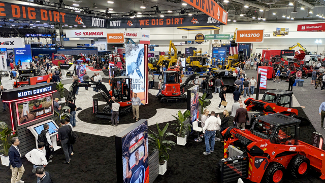 대동은 지난 3~7일 미국 라스베이거스에서 열린 북미 최대 건설기계 박람회인 콘엑스포에 참가해 소형 건설장비(CCE) 라인업을 선보였다. 대동 제공