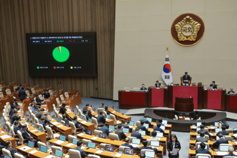 [속보] 대미투자특별법 국회 본회의 통과