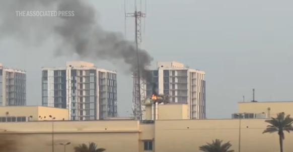 또 미사일 '쾅'…이번엔 이라크 주재 美 대사관 향했다