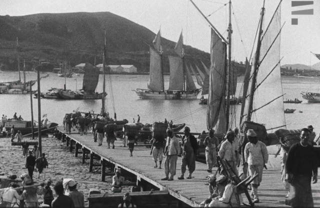 1908년 촬영된 인천 제물포항 모습. 인천시 제공