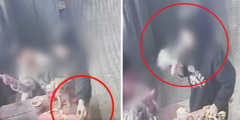 초등생 딸 얼굴에 연기 뿜고 