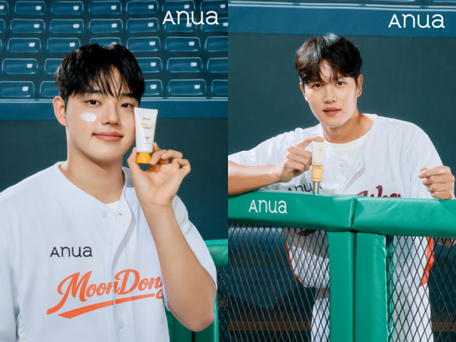 아누아, 야구선수 문동주·오선우 브랜드 모델로 발탁