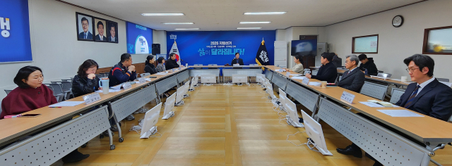 민주당 경북도당 비례후보자추천관리위원회 모습. 민주당 경북도당 제공
