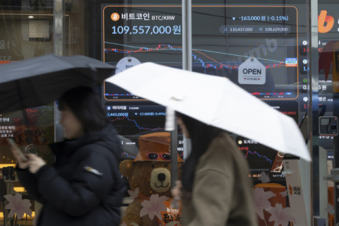 가상자산 시장, 투자심리 위축 속 대기자금만 증가…시총·거래대금은 '뚝'