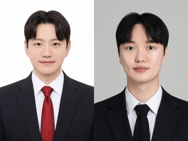 국민의힘 광역의원 비례 청년 공개 오디션 1차예선에서 대구 1위를 기록한 이신 후보(왼쪽)와 경북 1위를 기록한 허지훈 후보(오른쪽)