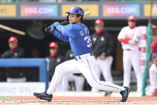 삼성 라이온즈의 김성윤. 삼성 제공