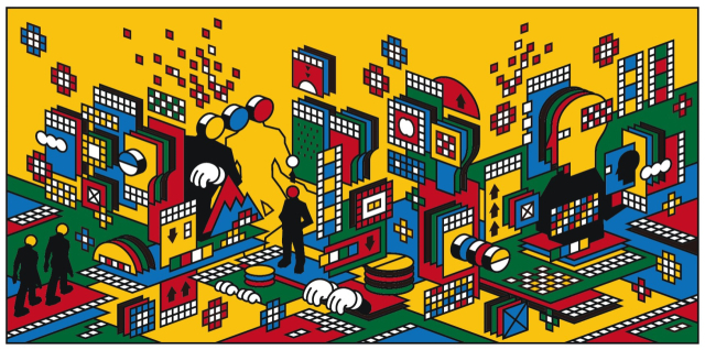 그라플렉스, BETWEEN, 2022, Spray paint on canvas, 100x200cm