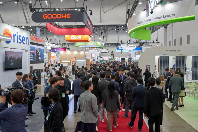 대구시가 감사 결과를 이유로 국제그린에너지엑스포 보조금을 중단하면서 전시업계의 우려가 커지고 있다. 사진은 2024년 국제그린에너지엑스포 행사 모습. 엑스코 제공