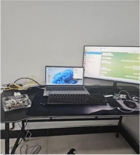 보이스피싱 범죄 조직원들이 사용한 중국 현지 콜센터 사무실 모습. 대구경찰청 제공