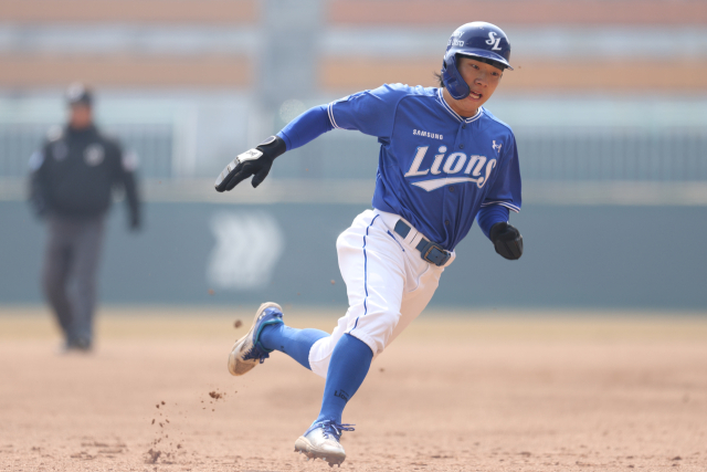 삼성 라이온즈의 김지찬. 삼성 제공