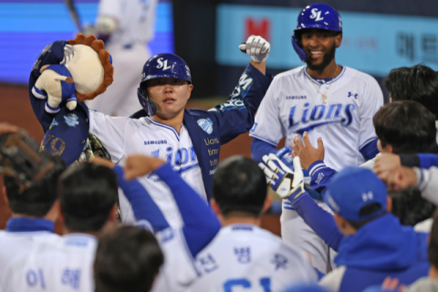'상승세 시동' 삼성 라이온즈, 안방서 2연승 성공