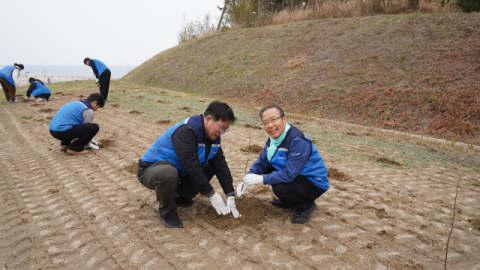 국립울진해양과학관 나무심기 활동