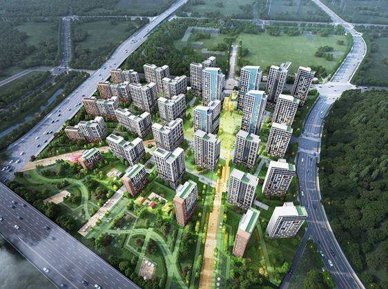 고양창릉 S-3BL 아파트 5공구 예상 조감도. HS화성 제공