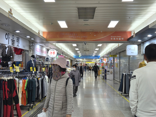 대구 서구 두류지하도상가. 정은빈 기자