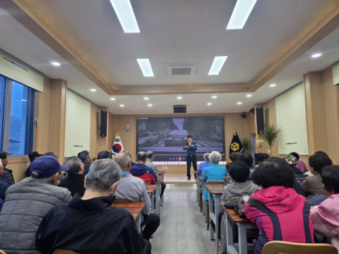 예천경찰, 노인대학 찾아 '치안드림센터' 운영