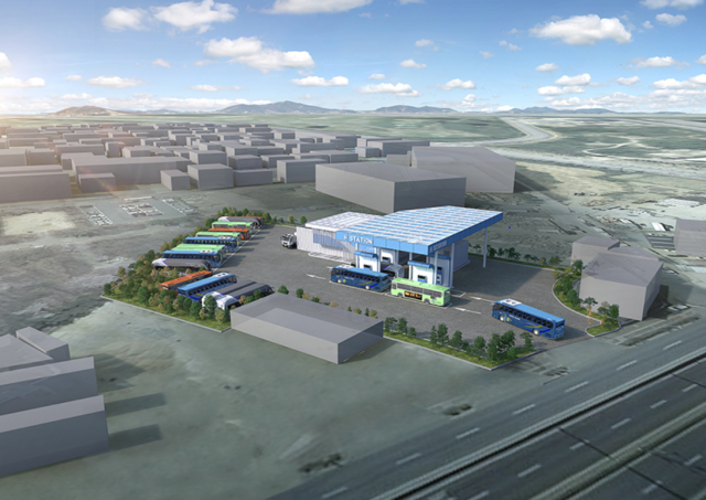 대구 달성군 유곡차고지 액화수소충전소 조감도. 대구시 제공