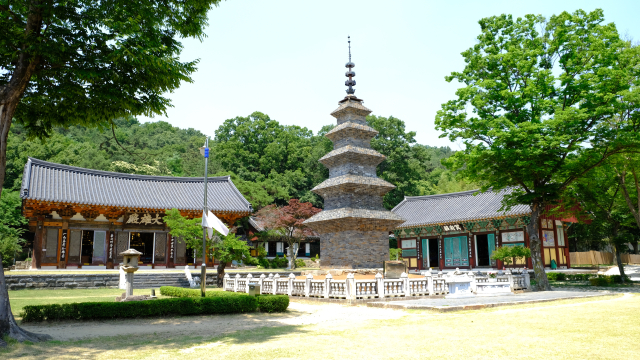 칠곡군 동명면 송림사 오층전탑. 칠곡군 제공