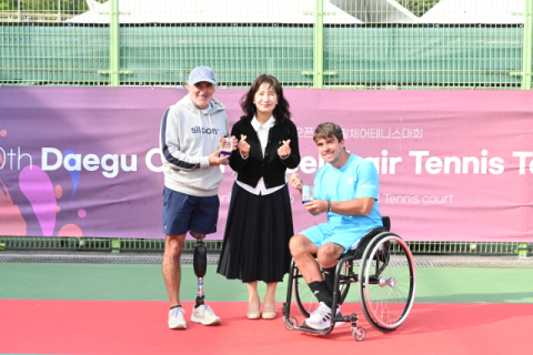 스페인의 푸엔테, 2026 대구오픈 국제휠체어테니스대회서 2관왕