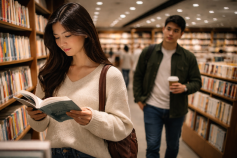 책 읽다 번호 묻는 시대…서점이 '헌팅장' 됐다