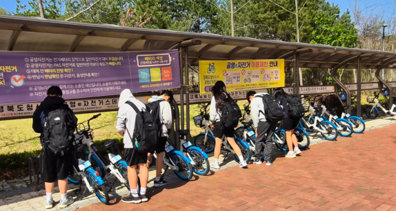 도청신도시 '공영 e자전거' 가입자 1만6천명 넘었다