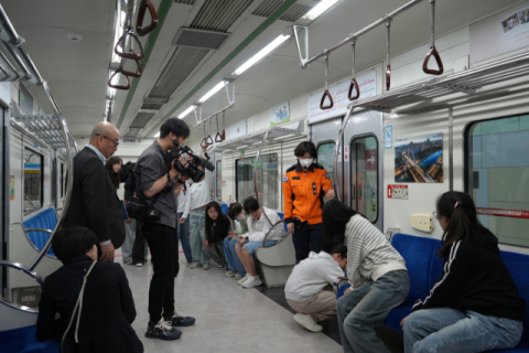 일본 MBS, 대구시민안전테마파크 특별 취재, 지하철 참사 보존 조명