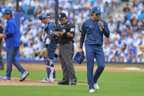 '원태인 부진, 타선 침묵' 삼성 라이온즈의 연승 행진, '7'에서 끝