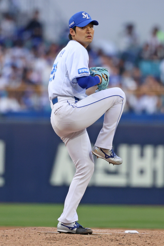 삼성 라이온즈 불펜의 중심인 베테랑 백정현. 삼성 제공