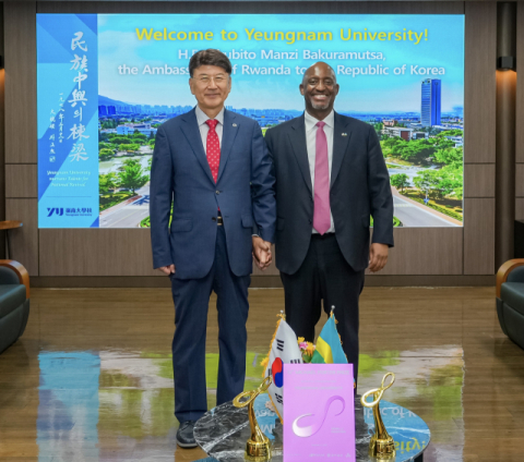 주한르완다 대사의 연이은 영남대 방문 … '새마을 프로그램' 중심 협력 요청