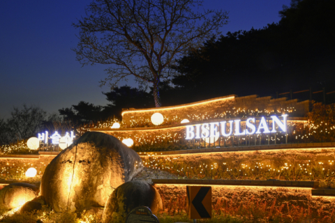 [포토뉴스] 삭막했던 비슬산 진입로, '용의 알' 품은 빛의 거리로