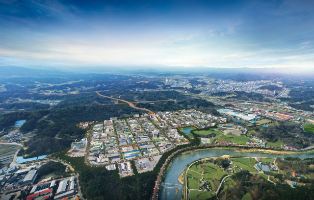 영주시 적서동에 추진중인 영주 첨단베어링 국가산업단지 조감도. 영주시 제공