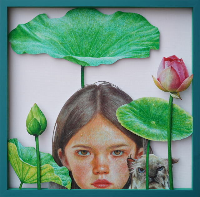 281. Assembly painting 62x62(cm) oil on fomex 2025