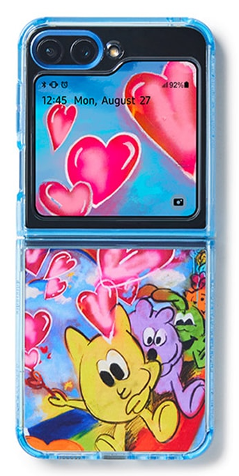 갤럭시 Z 플립5 아티스트 컬렉션 중 이은 플립수트 패키지