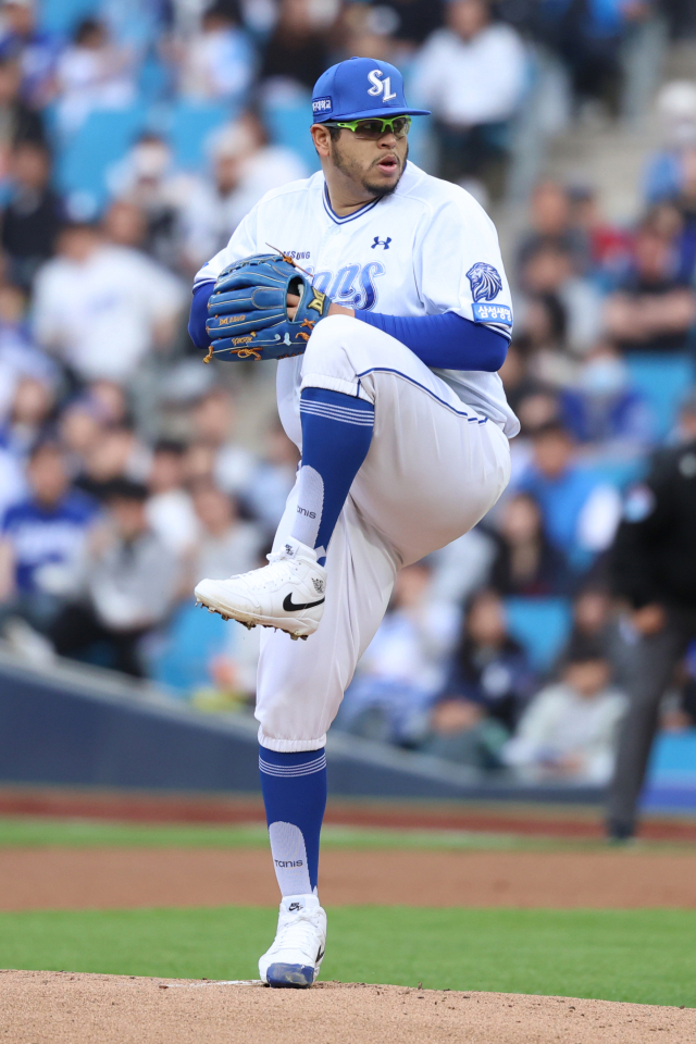 삼성 라이온즈의 에이스 아리엘 후라도. 삼성 제공