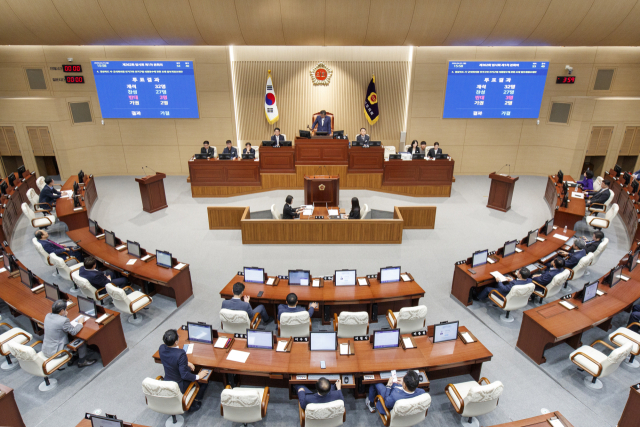 경북도의회 선거구 조정안 통과…'쪼개기 논란' 속 격돌